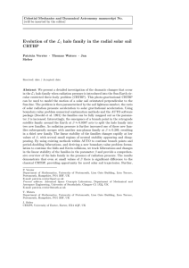 Evolution of the L1 halo family in the radial solar sail CRTBP