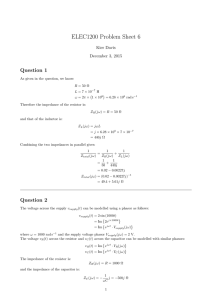 ELEC1200 Problem Sheet 6