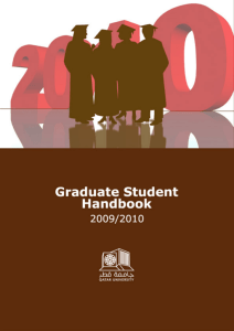 Graduate Handbook - Qatar University