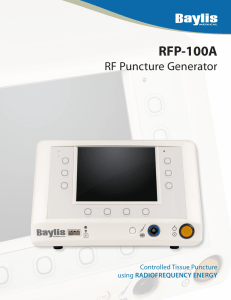 RFP-100A - Baylis Medical