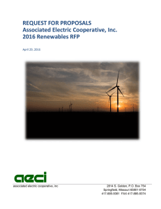 (AECI) RFP - Associated Electric Cooperative