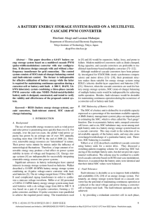 a battery energy storage system based on a multilevel cascade pwm