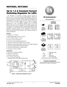 NCP3065 - Constant Current Switching Regulator