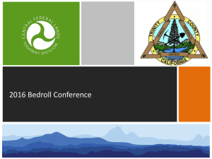 2016 Bedroll Conference - County Engineers Association of California