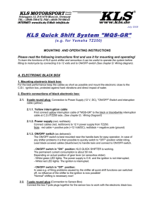 KLS Quick Shift System "MQS-GR"