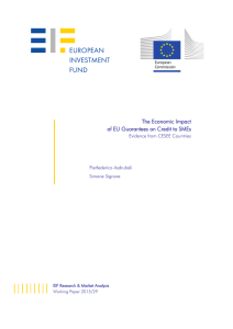 The Economic Impact of EU Guarantees on Credit to SMEs