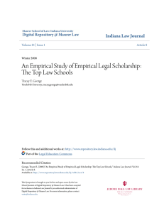 An Empirical Study of Empirical Legal Scholarship