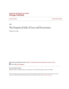 The Empirical Side of Law and Economics