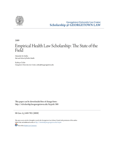 Empirical Health Law Scholarship