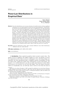 Power-Law Distributions in Empirical Data