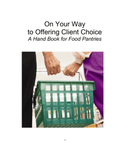 On Your Way to Offering Client Choice