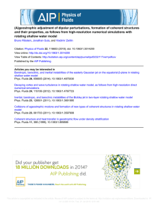 (A)geostrophic adjustment of dipolar perturbations, formation of