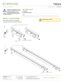 Eria Square Ecosense Lighting TrŌv L Bracket Installation Guide