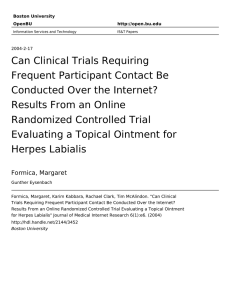 Can Clinical Trials Requiring Frequent Participant Contact Be