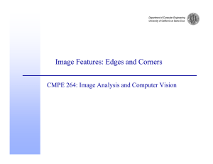 Image Features: Edges and Corners