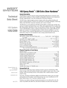 105 Epoxy Resin/209 Extra Slow Hardener