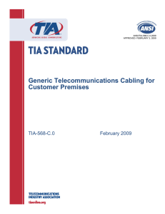 ANSI/TIA-568-C.0: Generic Telecommunications Cabling