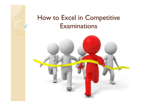 How to Excel in Competitive Examinations