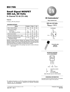BS170 - Small Signal MOSFET