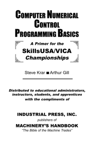 COMPUTER NUMERICAL CONTROL PROGRAMMING BASICS