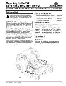 Mulching Kit 356-033m