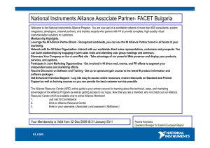 National Instruments Alliance Associate Partner