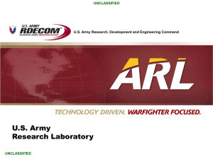 US Army Research Laboratory - National Defense Industrial