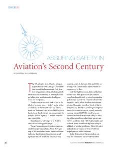 Assuring Safety in Aviation`s Second Century