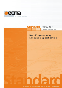 Dart Programming Language Specification