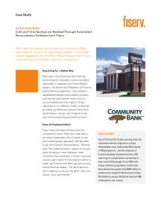 Case Study Community Bank Cost and Time Savings are Realized