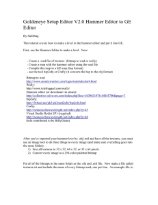 Goldeneye Setup Editor V2.0 Hammer Editor to GE Editor