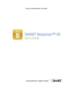 SMART Response XE User`s Guide