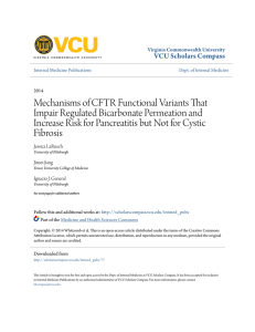 Mechanisms of CFTR Functional Variants That Impair Regulated