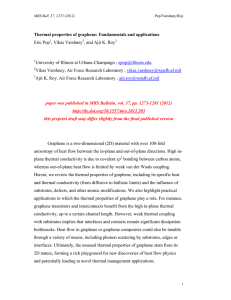 Thermal properties of graphene: Fundamentals and