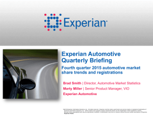 Experian Automotive Quarterly Briefing