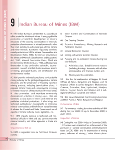 Indian Bureau of Mines (IBM)