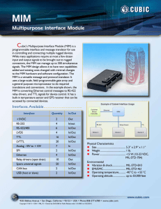 Multipurpose Interface Module