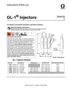 308953N - GL-1 Injectors, Instructions-Parts List, English