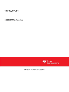 11C90 650 MHz Prescalers (Rev. A)