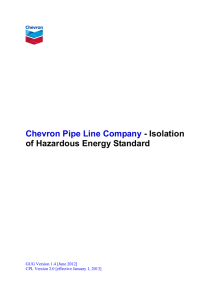 Isolation of Hazardous Energy Standard