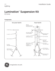 Installation Guide — SS Series Lumination Sispension Kit | IND189