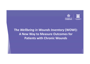 The Wellbeing in Wounds Inventory (WOWI)