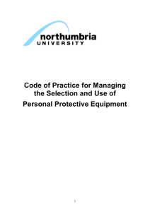 Code of Practice for Managing the Selection and Use of Personal