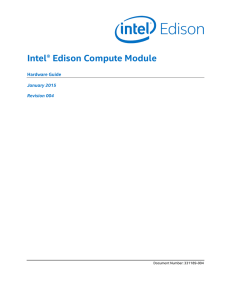 Intel® Edison Compute Module Hardware Guide