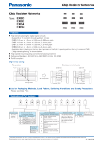 Chip Resistor Networks