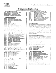 Biosystems Engineering - College of Engineering, Michigan State