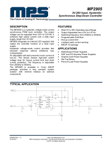 MP2905 - Monolithic Power System