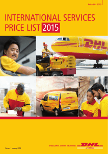 international services price list 2015
