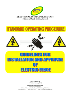 electrical inspectorate unit - Ministry of Public Utilities Sarawak