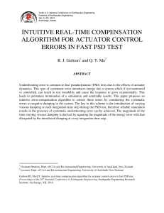 INTUITIVE REAL-TIME COMPENSATION ALGORITHM FOR